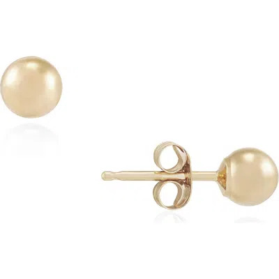 Frankie & Zoe 5mm High Polish Ball Stud Earrings