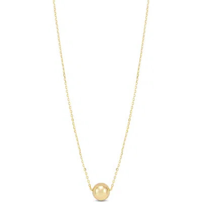 Frankie & Zoe Ball Pendant Necklace In Gold