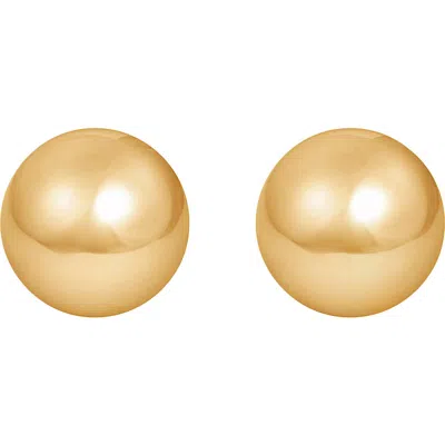 Frankie & Zoe Ball Stud Earrings In Gold