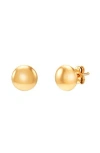 Frankie & Zoe Ball Stud Earrings In Gold