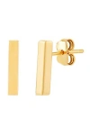 Frankie & Zoe Bar Stud Earrings In Gold