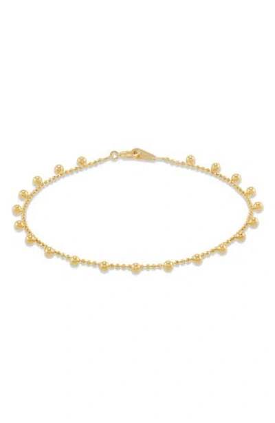 Frankie & Zoe Beaded Fringe Bracelet In Gold