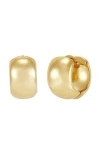 Frankie & Zoe Chunky Huggie Hoop Earrings In Gold