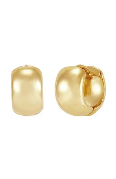Frankie & Zoe Chunky Huggie Hoop Earrings In Gold
