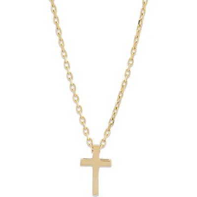 Frankie & Zoe Cross Pendant Necklace In Gold