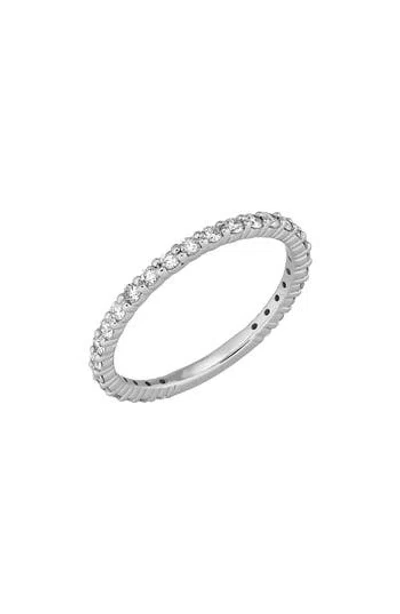 Frankie & Zoe Diamond Band Ring In Metallic