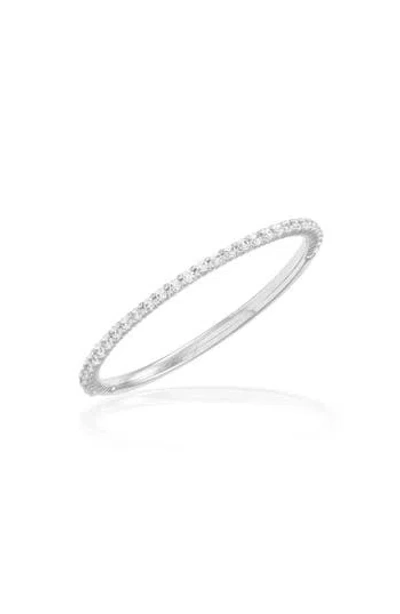 Frankie & Zoe Diamond Band Ring In Silver