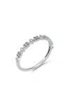 Frankie & Zoe Diamond Clover Band Ring In Gold