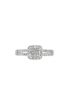 Frankie & Zoe Diamond Engagement Ring In Silver