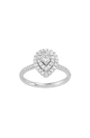 Frankie & Zoe Diamond Halo Ring In Gold