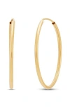 Frankie & Zoe Endless Hoop Earrings In Gold