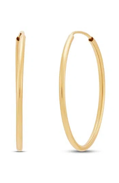 Frankie & Zoe Endless Hoop Earrings In Gold