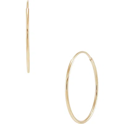 Frankie & Zoe Endless Hoop Earrings In Gold
