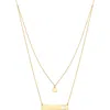 Frankie & Zoe Heart Cutout Layered Chain Necklace In Gold