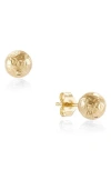 Frankie & Zoe High Polish Ball Stud Earrings