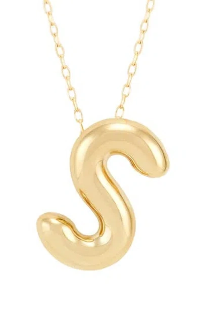 Frankie & Zoe Initial 'm' Pendant Necklace In Gold
