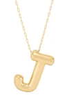 Frankie & Zoe Initial 'm' Pendant Necklace In Gold