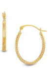 Frankie & Zoe Kite Shape Hoop Earrings In Gold