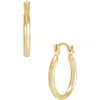 Frankie & Zoe Knife Edge Hoop Earrings In Gold