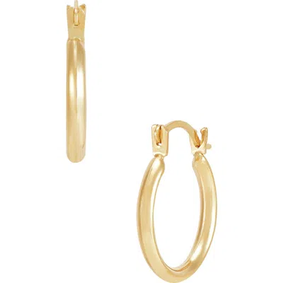 Frankie & Zoe Knife Edge Hoop Earrings In Gold