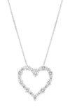 Frankie & Zoe Lab Grown Diamond Heart Pendant Necklace In Gold