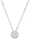 Frankie & Zoe Lab Grown Diamond Solitaire Necklace In Gold