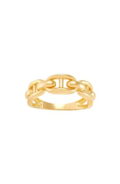 Frankie & Zoe Mariner Link Band Ring In Gold