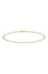 Frankie & Zoe Open Oval Link Bracelet In Multi