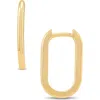 Frankie & Zoe Oval Huggie Hoop Earrings In Gold