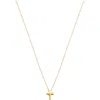 Frankie & Zoe Polished Cross Pendant Necklace In Gold