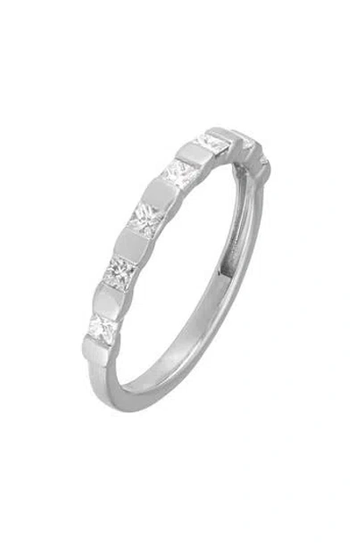 Frankie & Zoe Princess Cut Diamond Band Ring In Gold