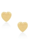 Frankie & Zoe Puffed Heart Stud Earrings