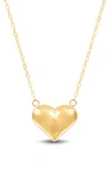 Frankie & Zoe Puffy Heart Pendant Necklace