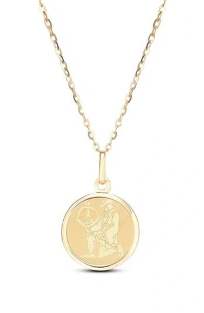 Frankie & Zoe Saggitarius Pendant Necklace In Gold