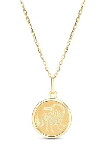 Frankie & Zoe Scorpio Pendant Necklace In Gold