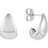 Frankie & Zoe Tapered Hoop Earrings In Gold