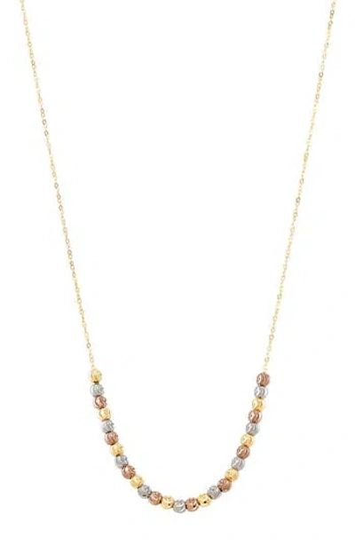 Frankie & Zoe Textured Beaded Necklace In Multi