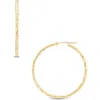 Frankie & Zoe Textured Hoop Earrings In Gold