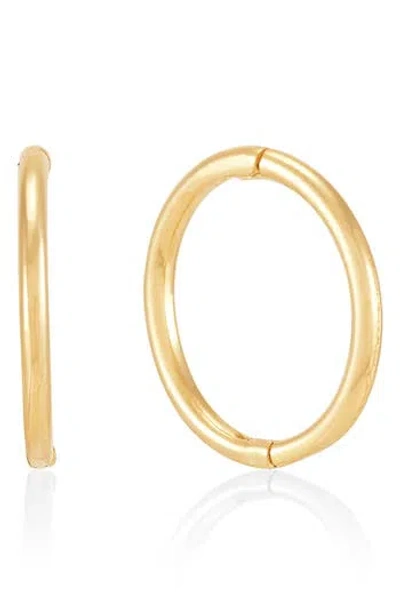 Frankie & Zoe Tube Hoop Earrings In Gold