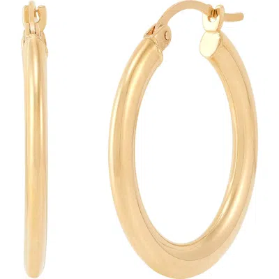 Frankie & Zoe Tubular Hoop Earrings In Gold
