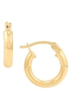 Frankie & Zoe Tubular Hoop Earrings In Gold
