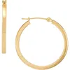 Frankie & Zoe Tubular Hoop Earrings In Gold