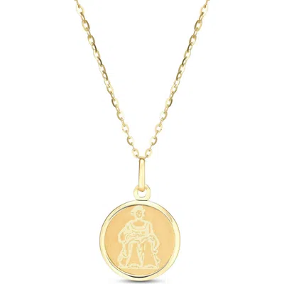 Frankie & Zoe Virgo Pendant Necklace In Gold