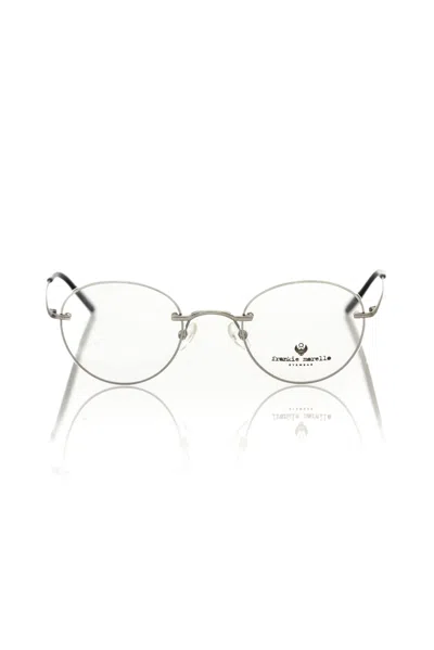 Frankie Morello -toned Round Metalliceyeglasses In White
