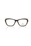 Frankie Morello Multicolor Acetate Frames In Brown