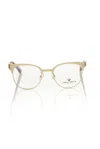 Frankie Morello Gold Acetate Frames In Gold
