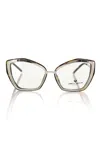Frankie Morello Multicolor Acetate Frames In Metallic