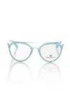 Frankie Morello Light Blue Acetate Frames In Blue