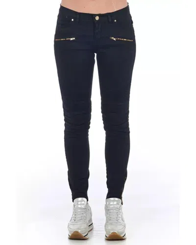 Frankie Morello Black Cotton Skinny Jeans