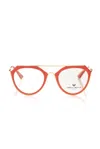 Frankie Morello Red Acetate Frames In Orange